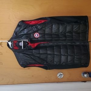 Canada Goose Men's Hybridge Lite Down Vest (Black/Red - XXL)